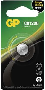 GP lítiová gombíková batéria CR1220