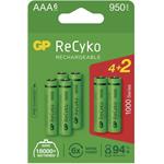 GP ReCyko 1000, nabíjateľná batéria (AAA), 6 ks