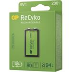 GP ReCyko 200, nabíjateľná batéria (9V), 1 ks