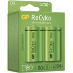 GP ReCyko 5700, nabíjateľná batéria (D), 2 ks