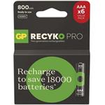 GP ReCyko Pro Professional 800, nabíjateľná batéria (AAA), 6ks, papierová krabička