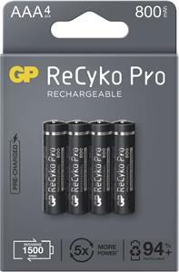 GP ReCyko Pro Professional, nabíjateľná batéria 1,2V (AAA), 4 ks