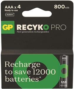 GP ReCyko Pro Professional, nabíjateľná batéria(AAA), 4 ks