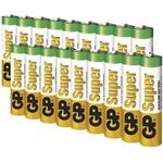 GP Super Alkaline, alkalická batéria LR03 (AAA) 18ks, blister