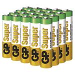 GP Super Alkaline, alkalická batéria LR03 (AAA) 20ks, fólia