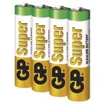 GP Super Alkaline, alkalická batéria LR03 (AAA) 4ks, blister