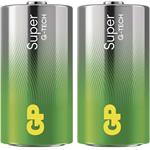 GP Super Alkaline, alkalická batéria LR14 (C) 2ks, papierová krabička