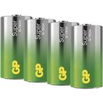 GP Super Alkaline, alkalická batéria LR14 (C) 4ks, fólia