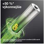 GP Super Alkaline, alkalická batéria LR6 (AA) 12ks + LR03 (AAA) 12ks + ručný ventilátor, blister