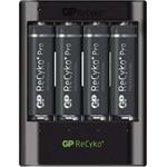 GP U421, USB nabíjačka batérií + 4x AA ReCyko+ Pro
