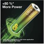 GP Ultra, alkalická batéria LR06 (AA) 4ks, papierová krabička