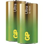 GP Ultra, alkalická batéria LR14 (C) 2ks, papierová krabička