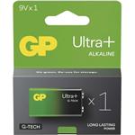 GP Ultra Plus, alkalická batéria 6LR61 (9V) 1 ks, papierová krabička