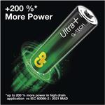 GP Ultra Plus, alkalická batéria LR06 (AA) 2ks, papierová krabička