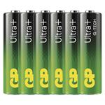 GP Ultra Plus, alkalická batéria LR06 (AA) 6ks, papierová krabička
