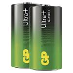 GP Ultra Plus, alkalická batéria LR14 (C) 2ks, papierová krabička