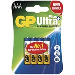 GP Ultra Plus, alkalická baterie LR03 (AAA) 4ks, blister