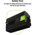 Green Cell automobilový menič napätia 12V na 230V 300W/600W