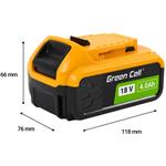 Green Cell batéria pre DeWalt XR 18V 4Ah batéria náhradná pre DCB184