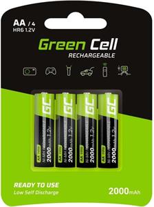 Green Cell GR02  4x Akumulátor AA HR6 2000mAh
