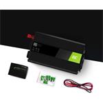 Green Cell menič napätia do auta 12V na 230V, 1000W/2000W Full Sine Wave