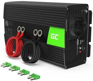 Green Cell menič napätia do auta 12V na 230V, 1000W/2000W Full Sine Wave