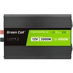 Green Cell Power Inverter LCD menič napätia s displejom z 12V na 230V, 2000W/4000W, čistá sínusoida