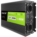 Green Cell Power Inverter LCD menič napätia s displejom z 12V na 230V, 2000W/4000W, čistá sínusoida
