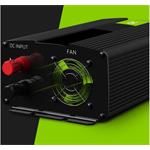 Green Cell Power Inverter menič napätia z 24V na 230V, 1000W/2000W, čistá sínusoida