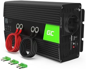 Green Cell Power Inverter menič napätia z 24V na 230V, 1000W/2000W, čistá sínusoida