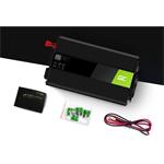 Green Cell Power Inverter menič napätia z 24V na 230V, 1000W/2000W, modifikovaná sínusoida