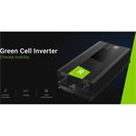 Green Cell Power Inverter menič napätia z 24V na 230V, 1500W/3000W, modifikovaná sínusoida