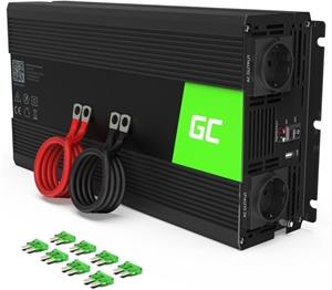 Green Cell Power Inverter menič napätia z 24V na 230V, 1500W/3000W, modifikovaná sínusoida