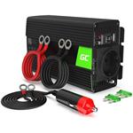 Green Cell Power Inverter menič napätia z 24V na 230V, 500W/1000W, modifikovaná sínusoida