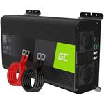 Green Cell Power Inverter PRO menič napätia z 12V na 230V, 1000W/2000W, čistá sínusoida