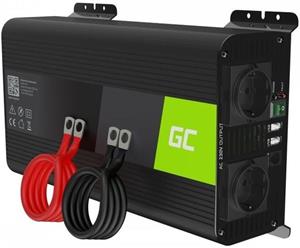 Green Cell Power Inverter PRO menič napätia z 12V na 230V, 1000W/2000W, čistá sínusoida