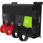 Green Cell Power Inverter PRO menič napätia z 12V na 230V, 2000W/4000W, čistá sínusoida