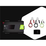 Green Cell Power Inverter PRO menič napätia z 12V na 230V, 300W/600W, čistá sínusoida