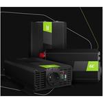 Green Cell Power Inverter PRO menič napätia z 12V na 230V, 300W/600W, čistá sínusoida
