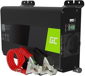 Green Cell Power Inverter PRO menič napätia z 12V na 230V, 300W/600W, čistá sínusoida