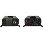 Green Cell Power Inverter PRO menič napätia z 12V na 230V, 500W/1000W, čistá sínusoida