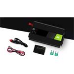 Green Cell Power Inverter PRO menič napätia z 12V na 230V, 500W/1000W, čistá sínusoida