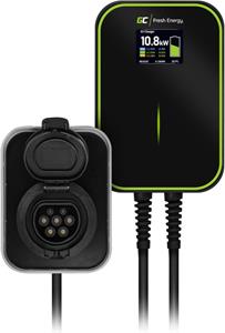 Green Cell Wallbox s nabíjacím káblom El.vozidla 380V, 32A, 22kW, EV15RFID IP66