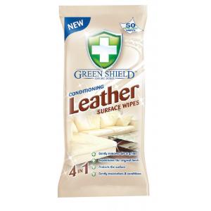 Green Shield čistiace utierky na kožu 50ks