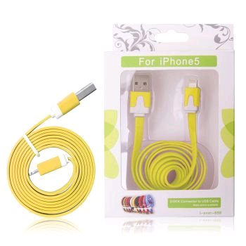 GT kábel USB pre iPhone 5 žltý