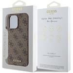 Guess 4G Charm kryt pre iPhone 15 Pro Max, hnedý