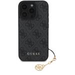 Guess 4G Charm kryt pre iPhone 16 Pro, sivý