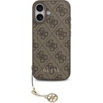 Guess 4G Charm kryt pre iPhone 17, hnedý