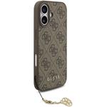 Guess 4G Charm kryt pre iPhone 17, hnedý