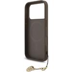 Guess 4G Charm kryt pre iPhone 17 Pro, hnedý